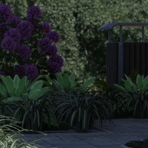 maly ogrod nowoczesny projekt 5 300x300 - Nowoczesny mały ogród